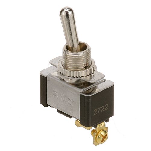 TRUE E801924 SPST Toggle Switch W/ 2 Screw Terminals, ON/OFF,20/12 AMP 