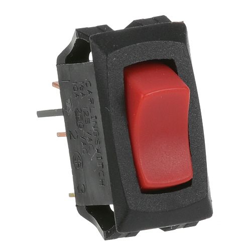 Ultrafryer 23358 SPST Red Lighted Rocker Switch, On/off, 9/16 X 1-1/8