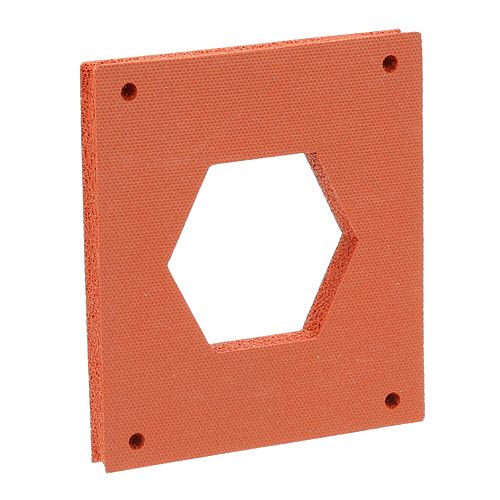 Ultrafryer ULTR22A119 Orange Gasket, Drain Valve, 5 1/2" x 5"