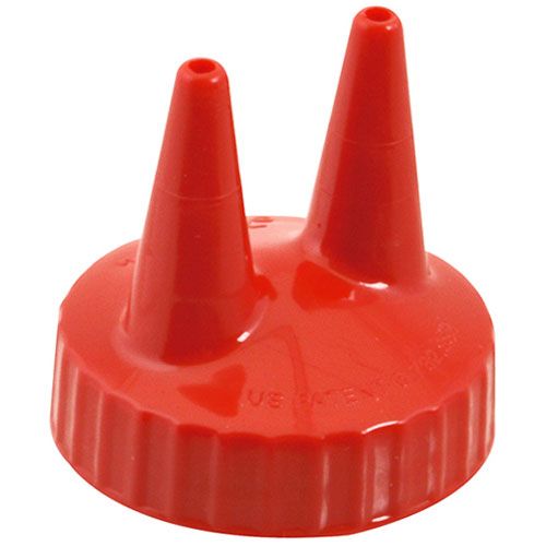 Vollrath 2200-02 Ketchup Lid  Double Tip Red