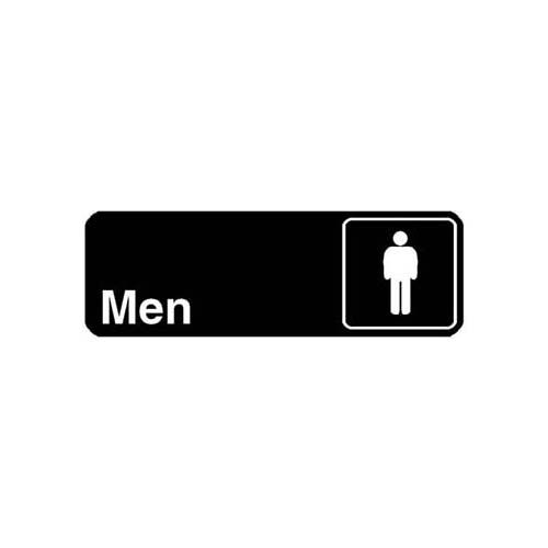 Vollrath 4515 Men Sign(Black, 3X9") 