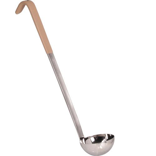 Vollrath 4980335 Ladle , 3 OZ,S/S,Ivory,13"HDl