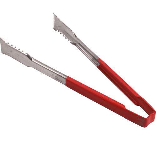 Vollrath VOL4791240 Versagrip Tongs, 12",Red HDl