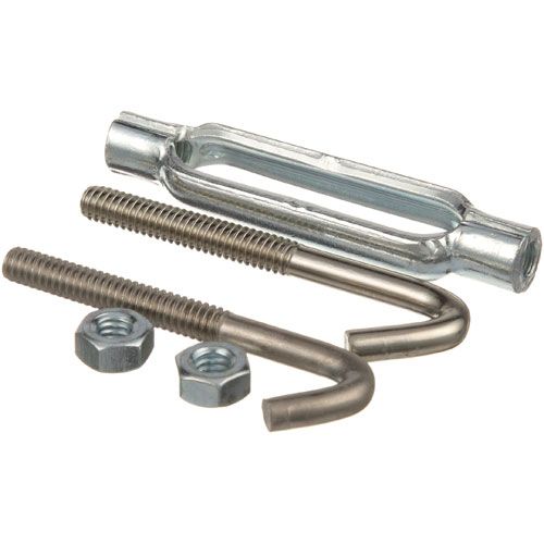 Vulcan Hart VH417865-1 TurnBuckle Body 3-1/4", 1/4-20 Thread, Hooks 2-3/4" Overall W/Nut