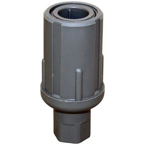 Waste King 216133 3.5"-4.5" Gray Plastic Bullet Foot with Hex Base