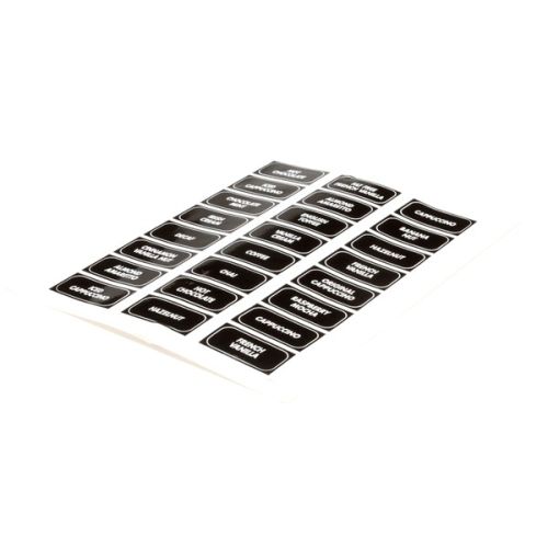 Curtis WC-39350-02 Flavor Panel Label PCGTS