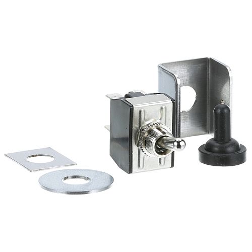 Winston Products PS-2304 Toggle Switch Retrofit Kit W/  Boot & Hardware, 4 x 1/4" Tab Terminals