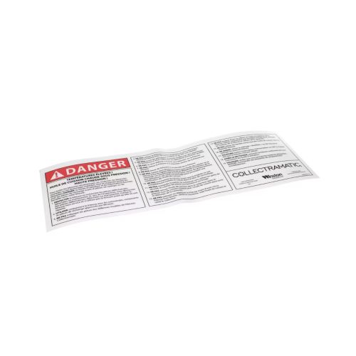 Winston Products PS1319 Danger Backsplash Label