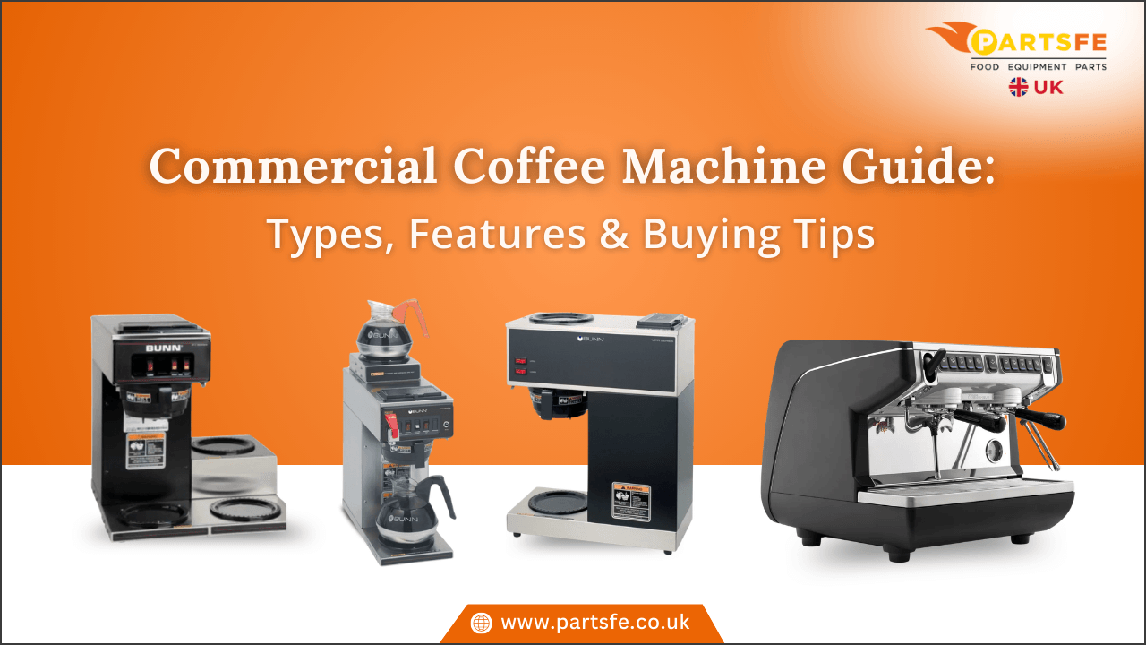 Commercial Coffee Machine Guide: Types, Features & Buying Tips_PartsFe UK